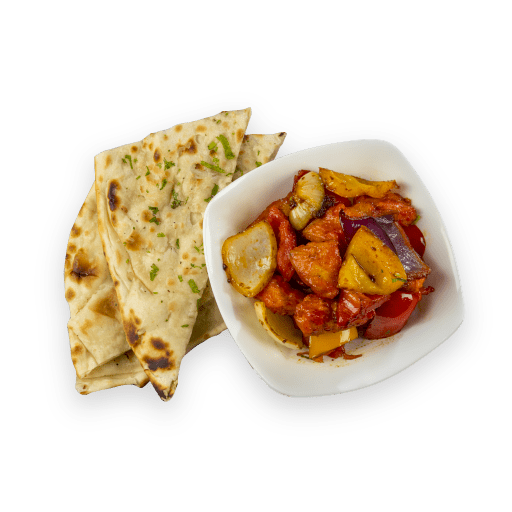 chilli paneer with naan