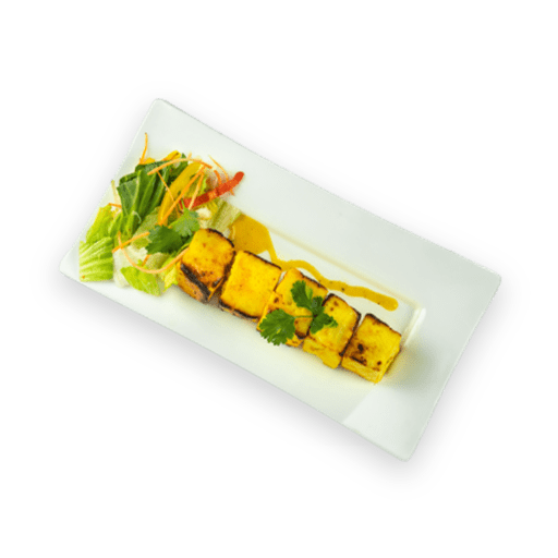 paneer tikka on a plate