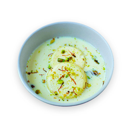rasmalai in a small bowl